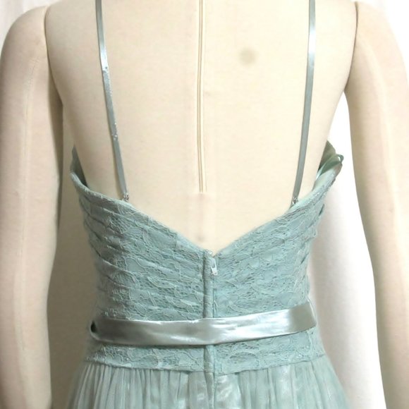 NEW Womens Ladies ALLURE BRIDALS Seafoam Long Formal Part Dress 12 Orig $142 - Picture 6 of 6